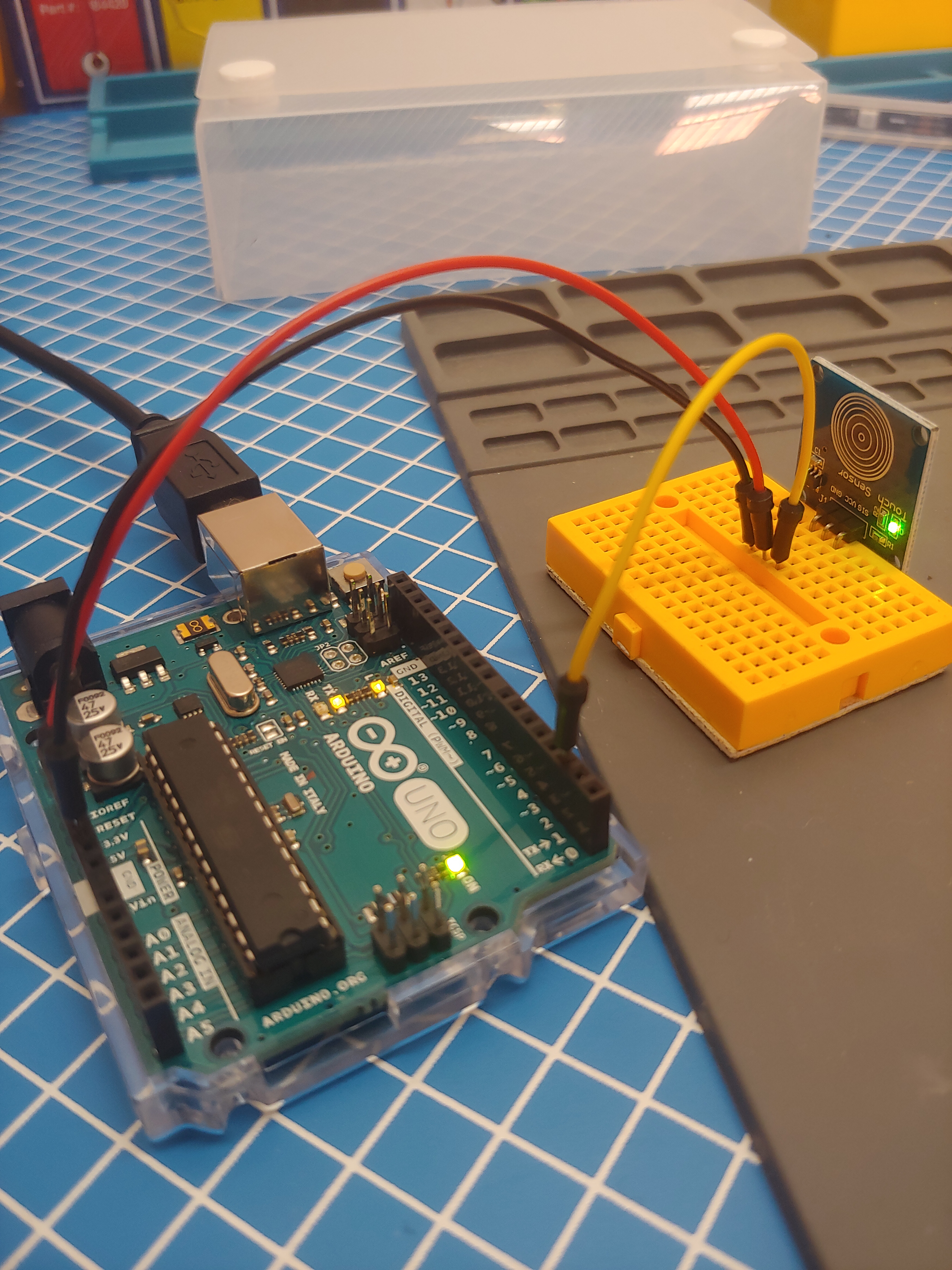 Arduino and sensor.
