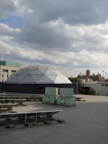 Michegan Science Center roof.