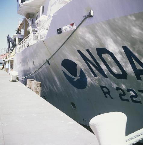 NOAA's Okeanos Explorer docked Pier 15.