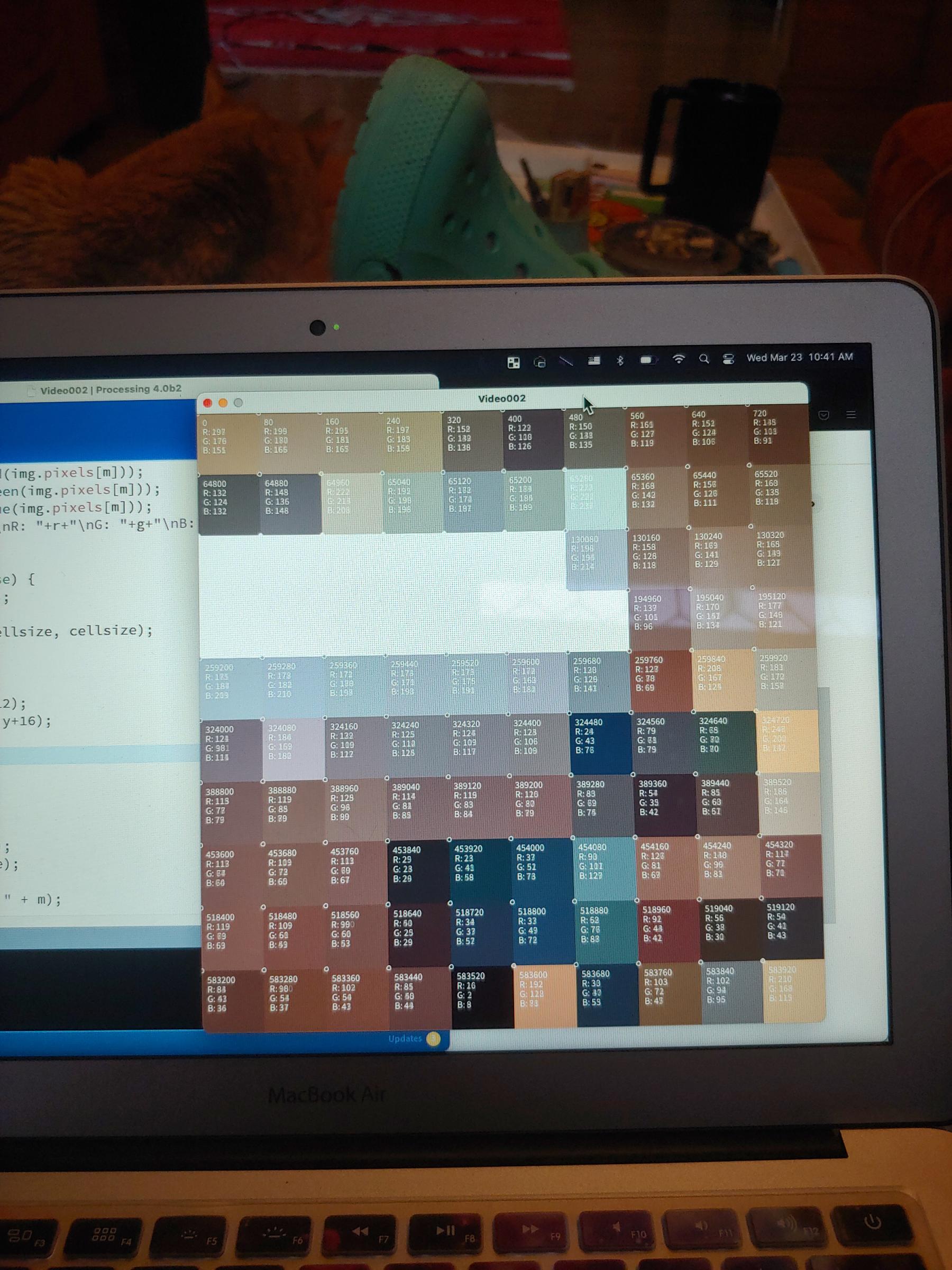 Independent study flexible screens experiment Processing.
