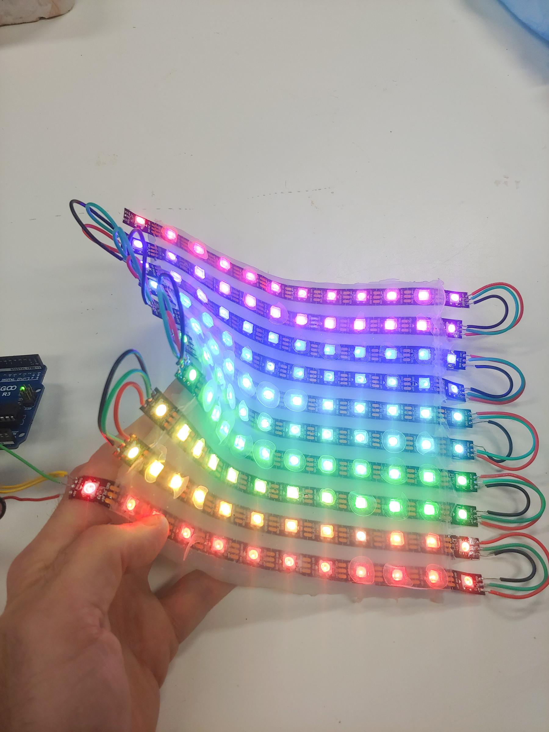 Independent study flexible screens experiment Arduino.