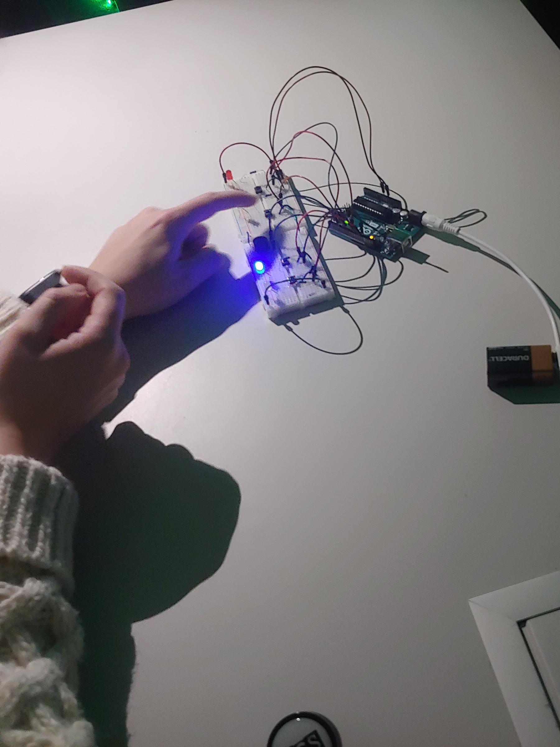 Arduino to blue.