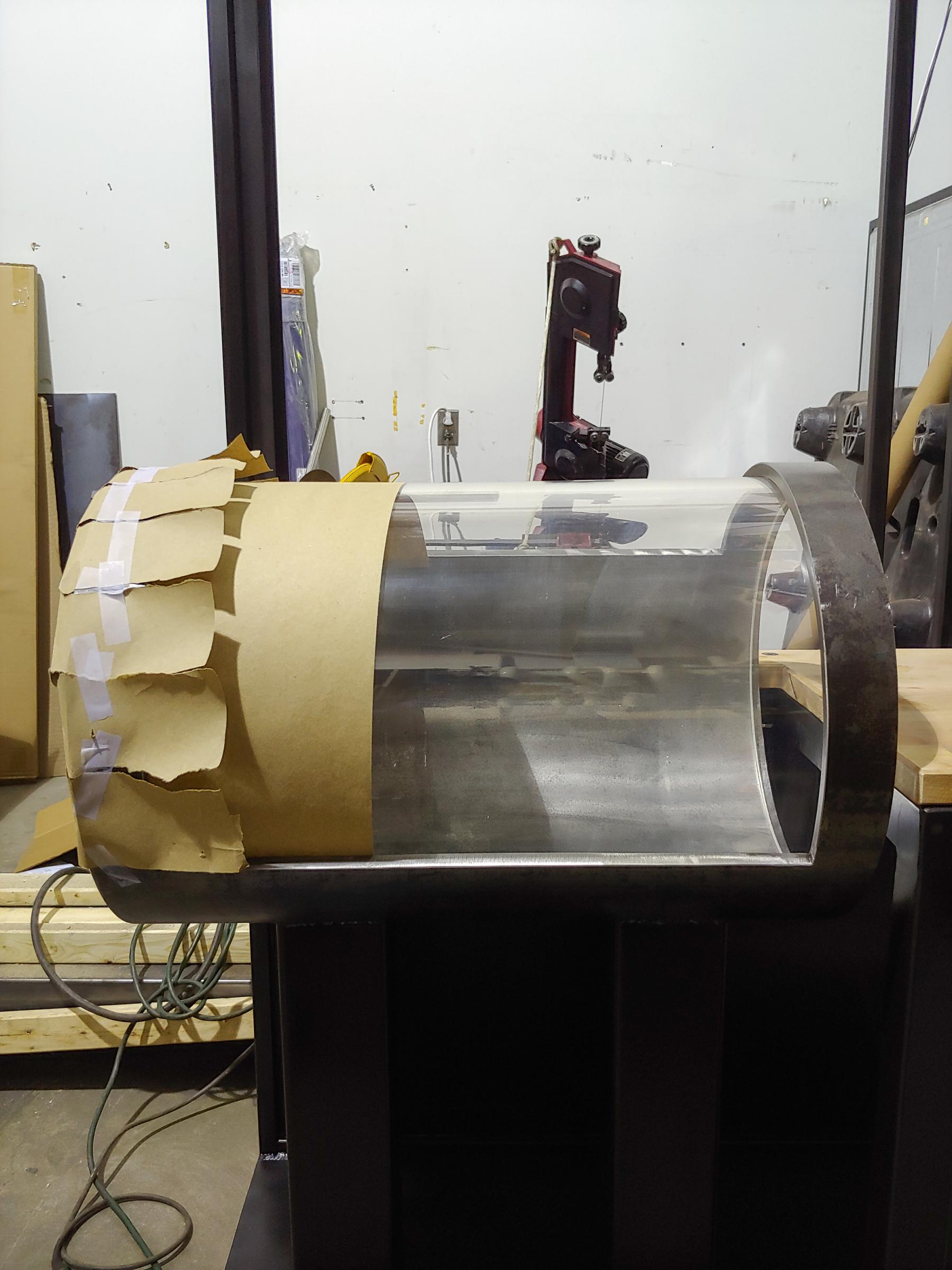 Preventions to not mar the acrylic glass pipe.
