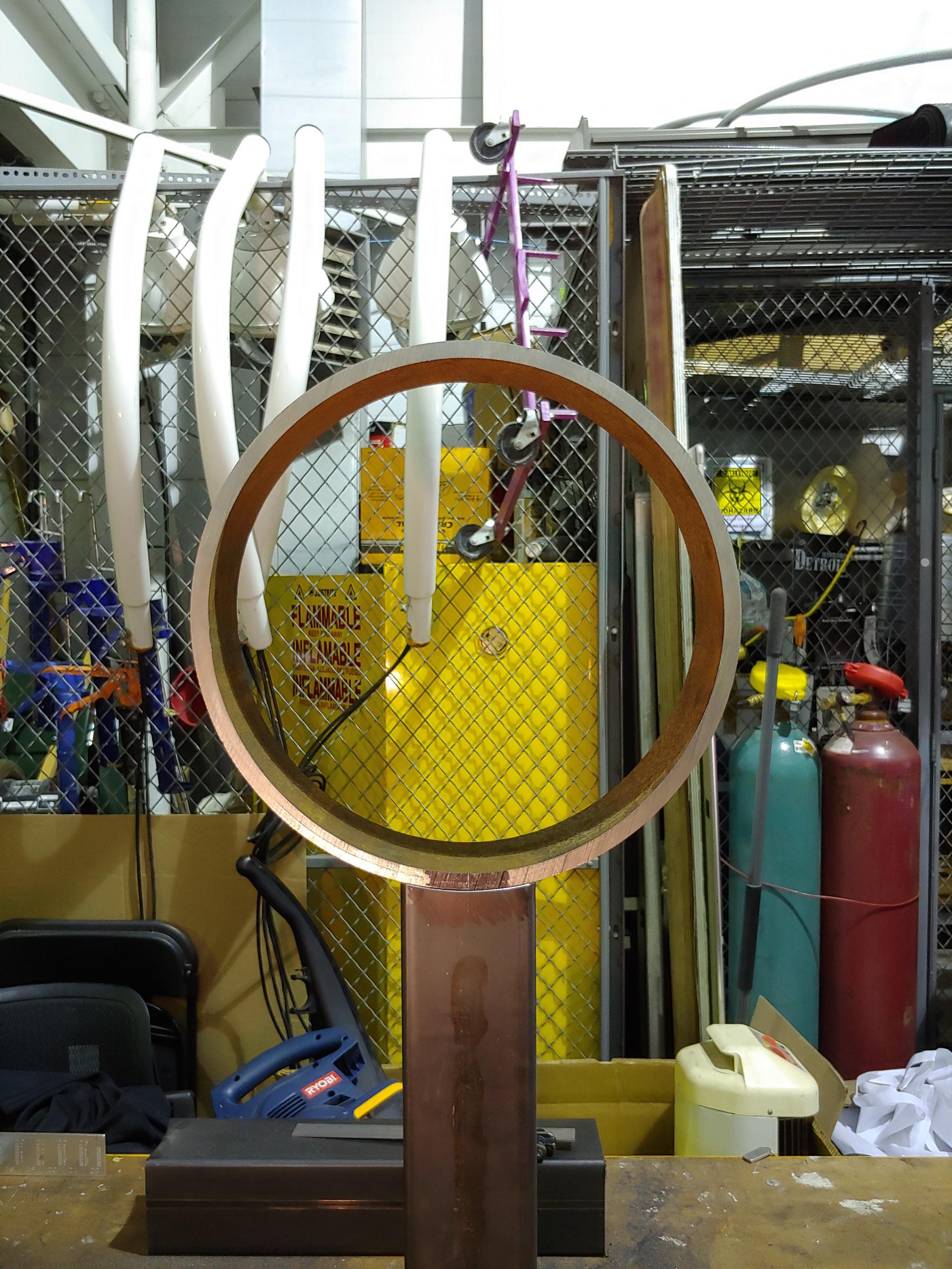 Cope the pipe supports.