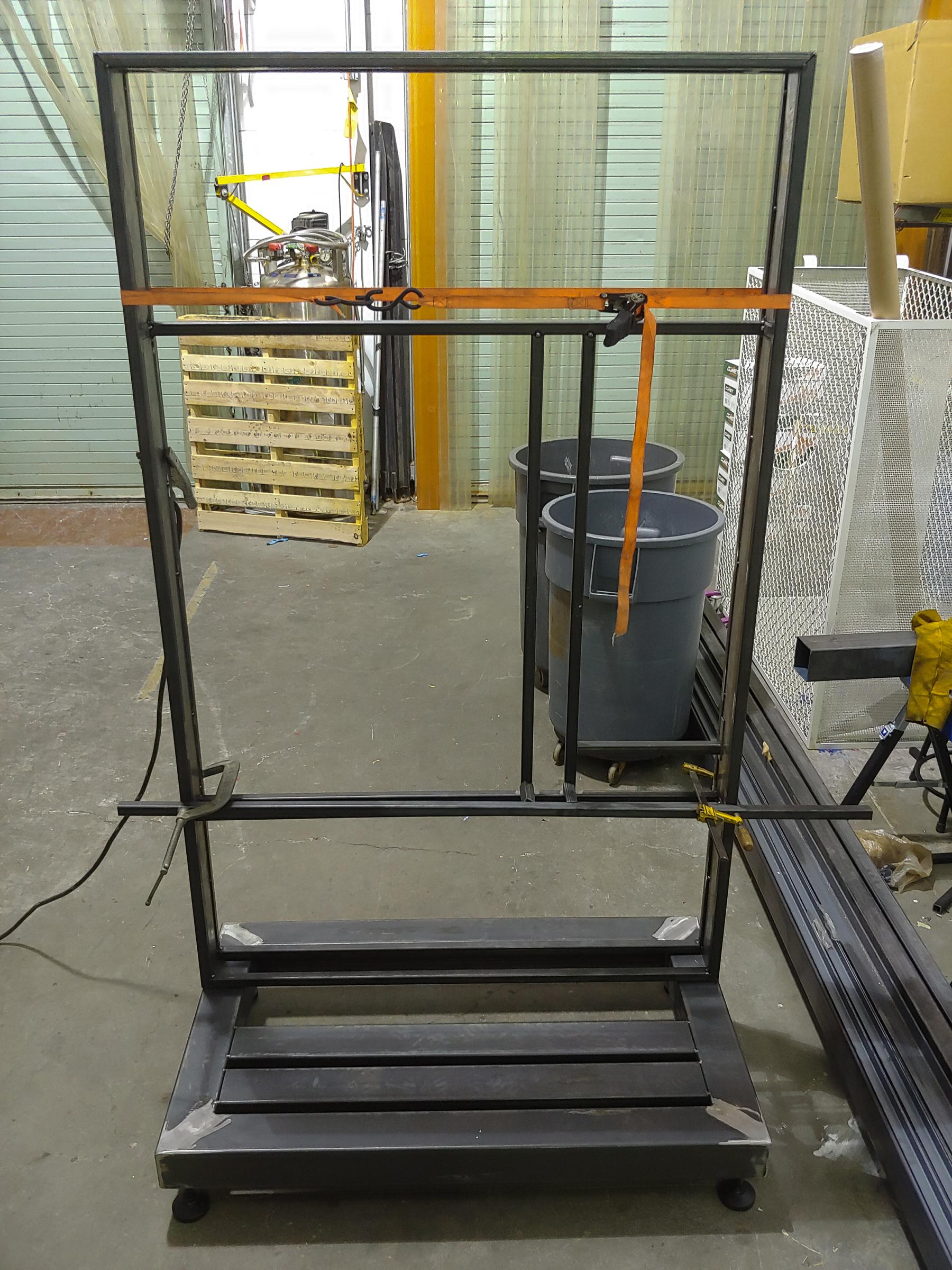 Display mount layout in progress.