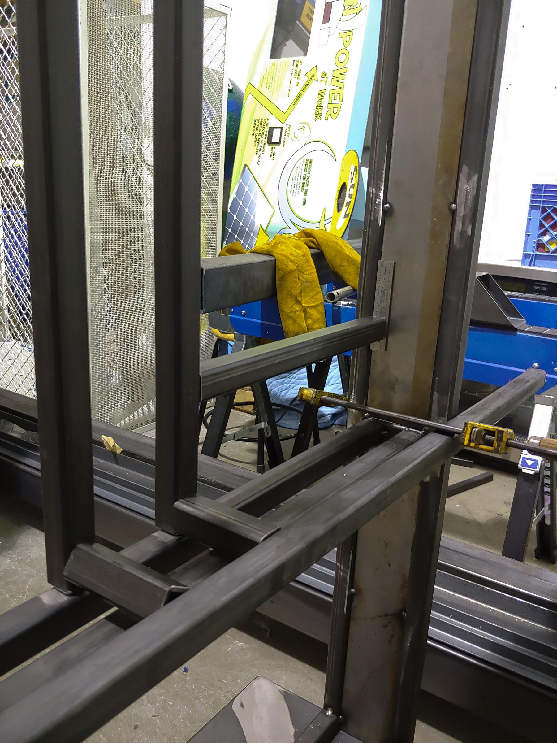 Fixturing the display mount depth. 