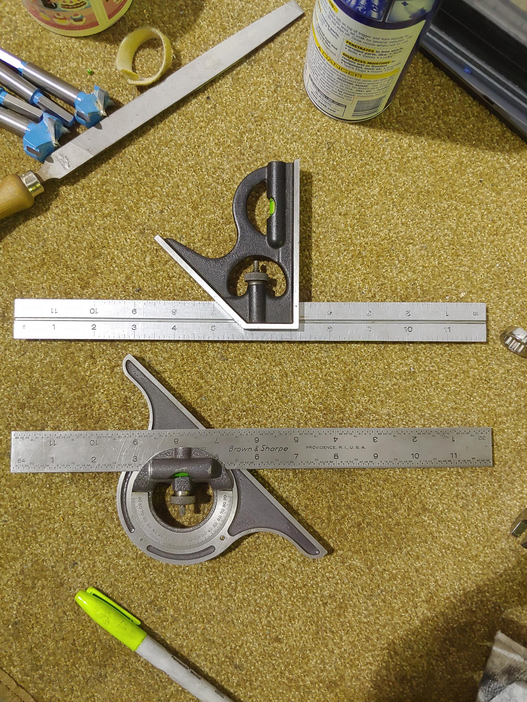 Combination squares.