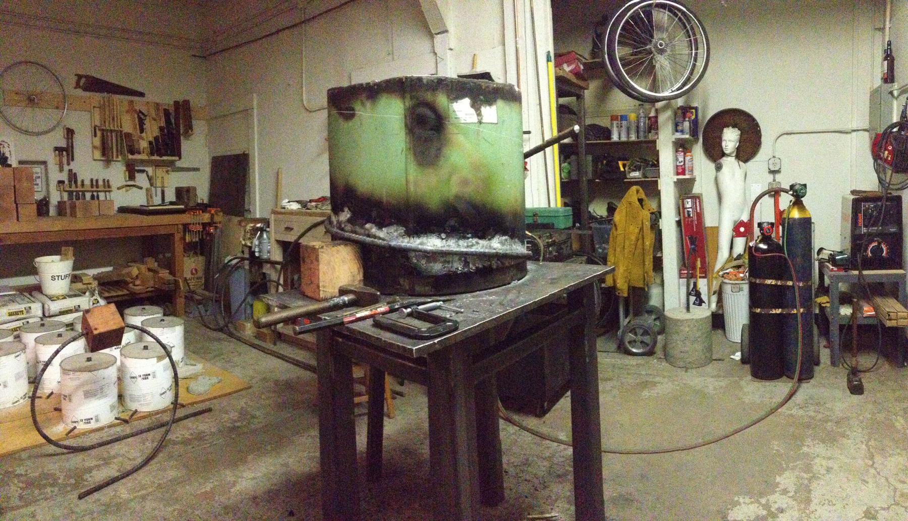 Behind the messy scenes.