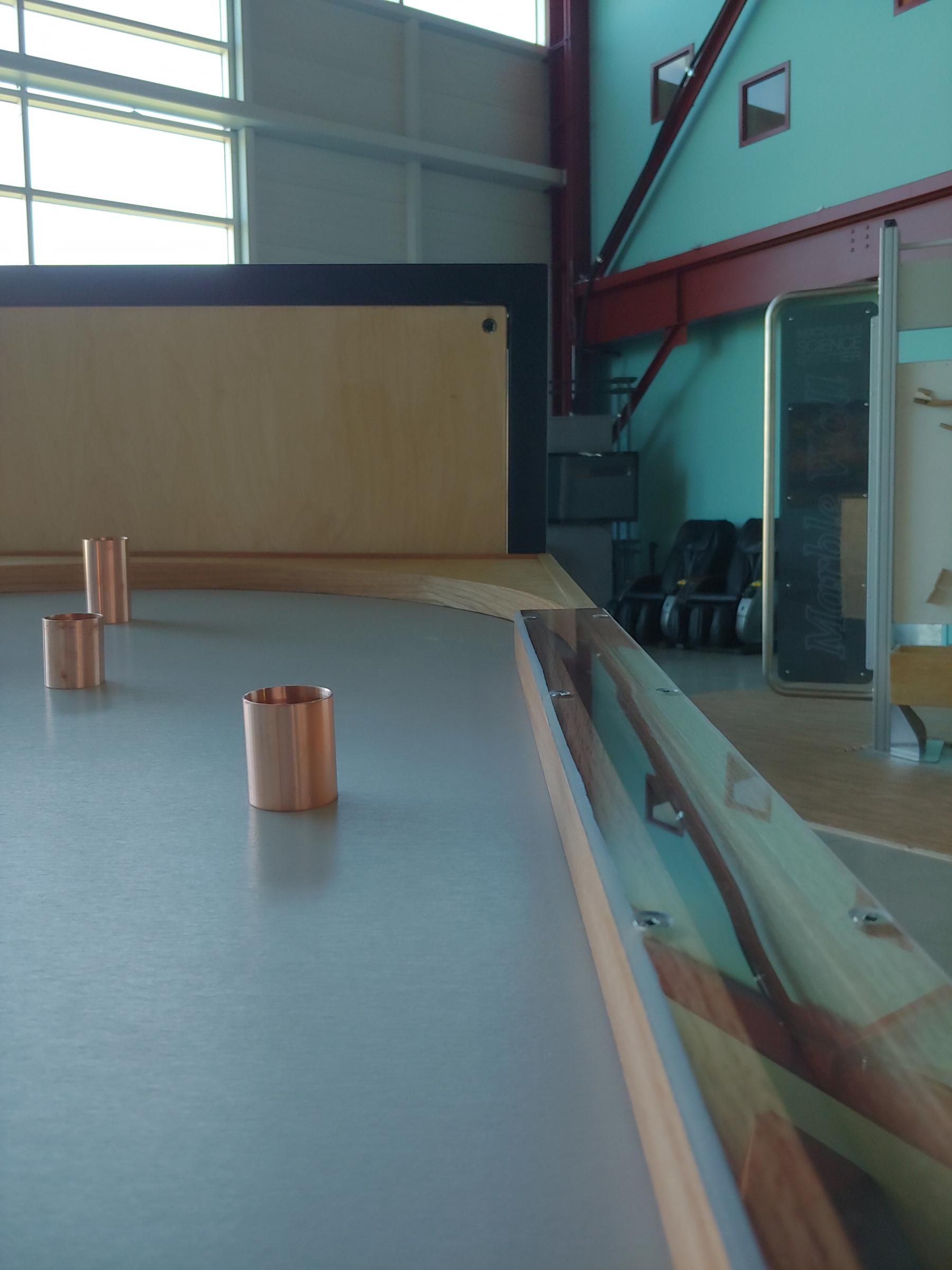 Pinbell table.