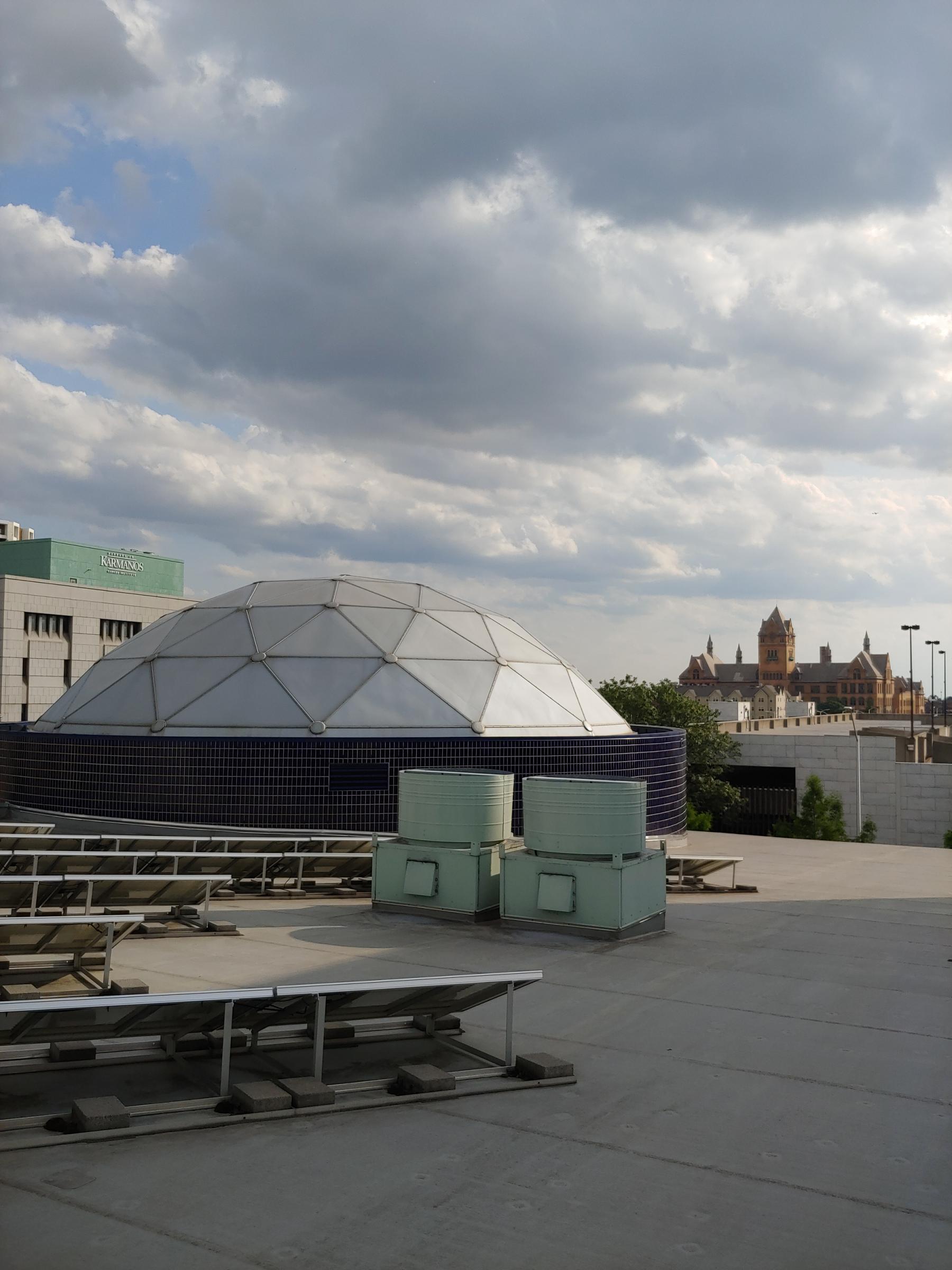 Michegan Science Center roof.