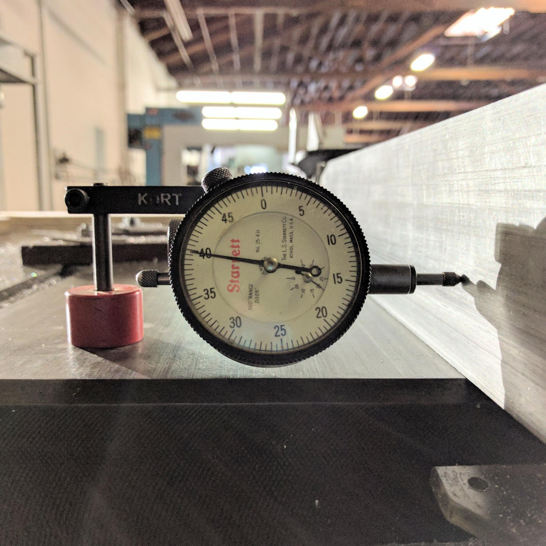Indicating a table saw.