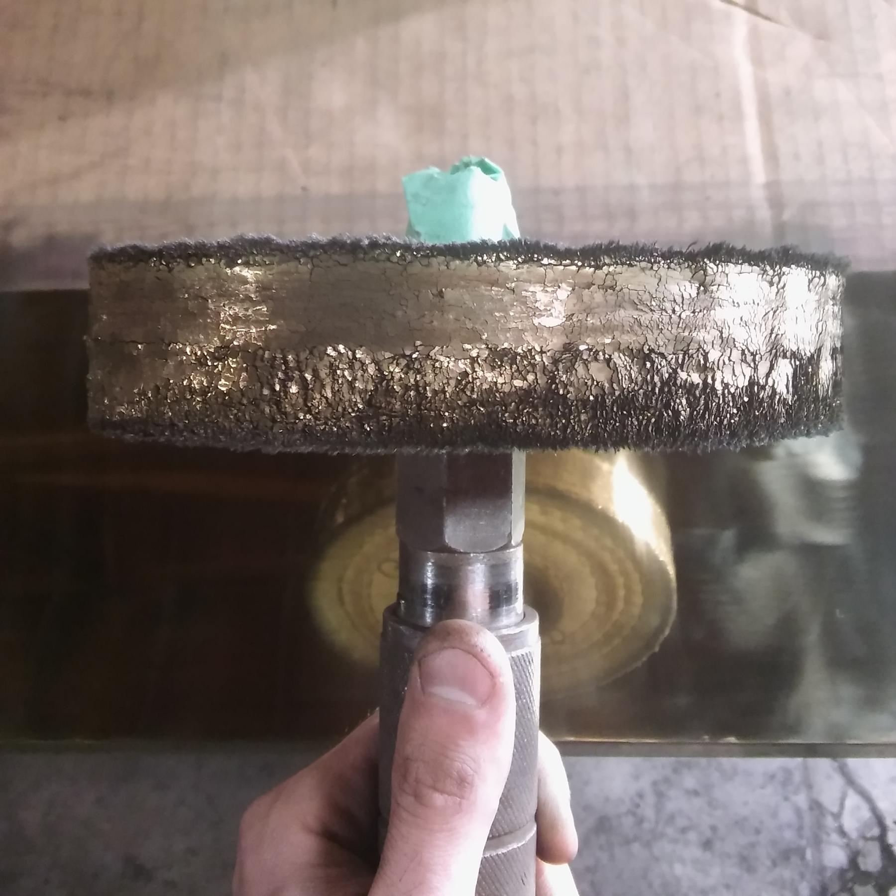 Polishing.
