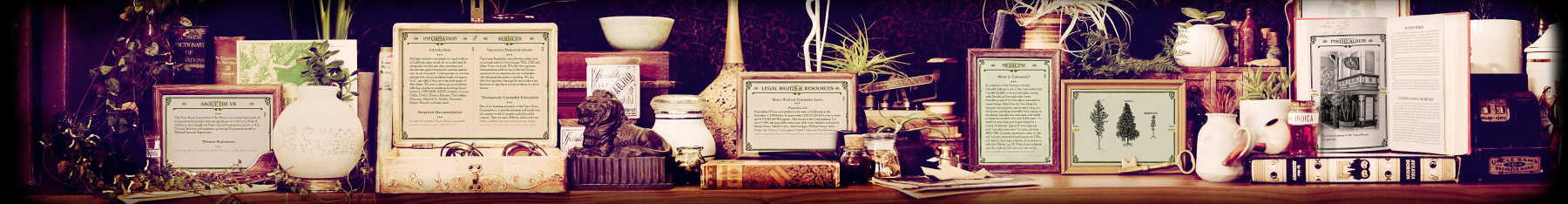 The whole shelf, Vapor Room website
